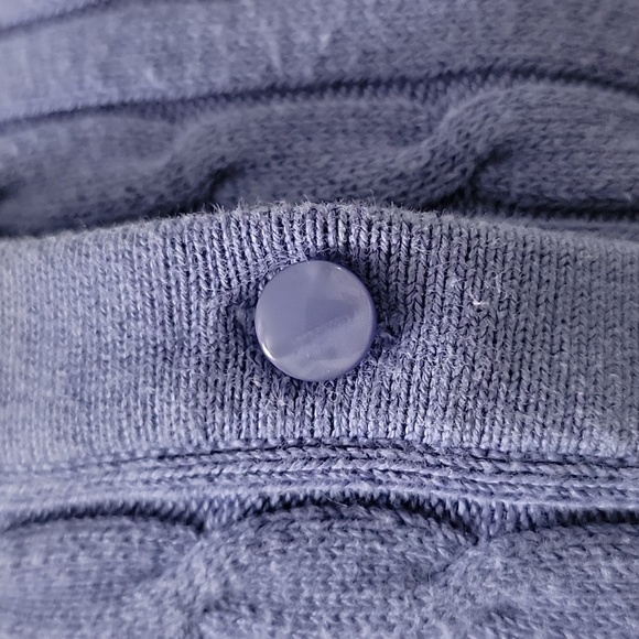 Merona Y2K Cableknit 3/4 sleeves button up Cardigan Size small fits medium EUC - Picture 8 of 11